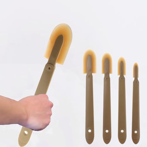 8PCS Rubber Caulking Tool, Reusable Silicone Caulking Caulk Grout Finishing Tool Sealant Spatula Spreader Kit for Kitchen Pantry Bathroom Floor Wall Corner Window Door (Set of 4 Sizes)