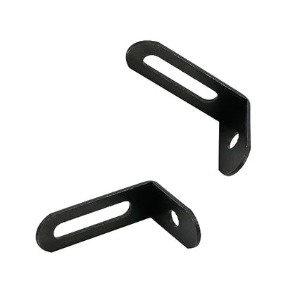 KUMGROT 10pcs Stainless Steel Corner Brace Black L Bracket 90 Degree Corner for Cabinet DIY Furniture Case with Screws, 38 x 24x 12mm/1.5 x 0.94 x 0.47in - size: 38 mm, style: L-shaped Brackets