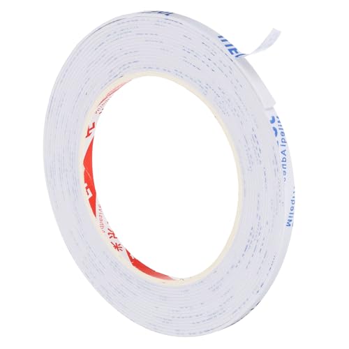 PATIKIL 5m/16.4ft Sealing Foam Tape, 5mm Wide 1mm Thick Single Sided Weather Stripping Door Furniture Seal Strip for Window Pipes Insulation, White - color: White, size: 5m*5mm*1mm