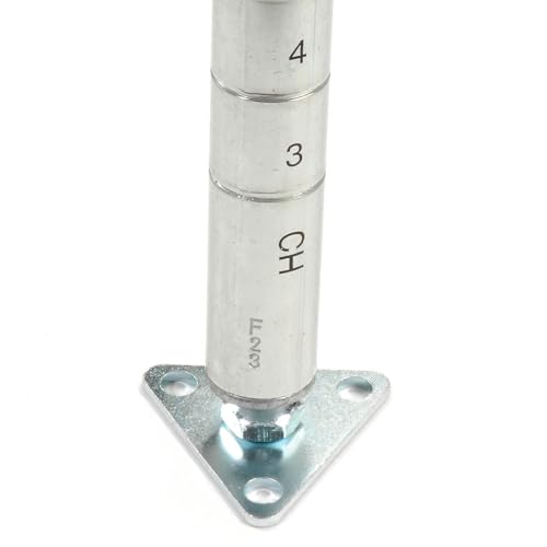 Nexel Triangular Steel Foot Plate, 4/Pk, Chrome Finish