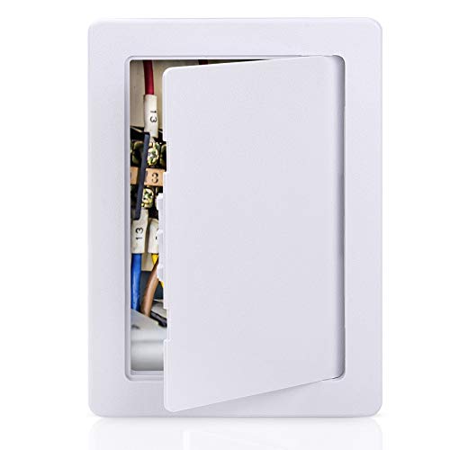 Plumbing Access Panel for Drywall 6 x 9 Inch Plastic Access Door Removable Wall Access Panel Ceiling Reinforced Hinged Durable White - size: 6 x 9 Inch