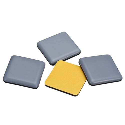 uxcell Furniture Sliders, 4Pcs 1-4/7"x1-4/7 - PTFE Square Appliance Slider, Self-Adhesive Chair Glides, Chair Leg Floor Protector for Carpet Hardwood Floor - size: 1 4/7" X 1 4/7"