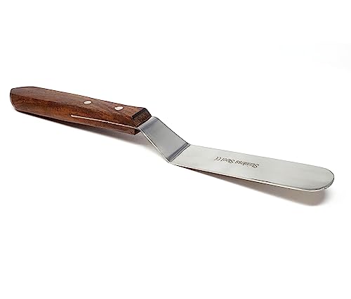 A2Z Scilab Brand Engineering Classic Offset Caulk Tooling Spatula, Stainless Steel (4 Inch Long Offset Blade) - style: 4 Inch Long Offset Blade