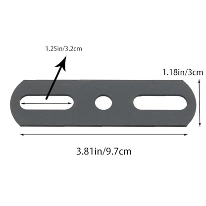 2PCS Black Metal Steel Fixed Bracket Connector Heavy Duty Repair Panel Adjustable Fasteners Furniture Leg Assembly Components