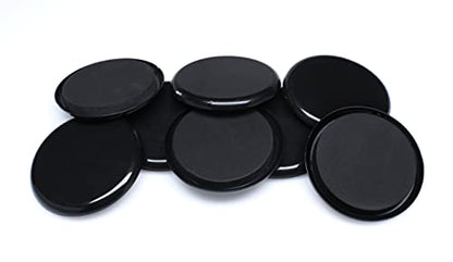 GorillaSliders 3-1/2 Inch Round Furniture Sliders for Carpet & Rugs (8 Pack) Premium Reusable Furniture Movers, Protects Carpeting & Makes Moving Heavy Furniture Easy, Black, CB131 - size: 3-1/2" Round (For Carpet & Rugs)