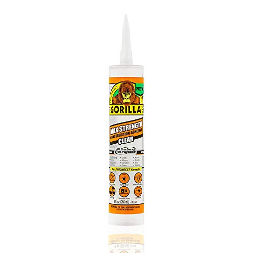 GORILLA 9 oz. Max Strength Construction Adhesive Clear (12-Pack)