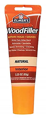 Elmer's E868 Carpenter's Wood Filler, 3.25-Ounce Tube, Natural - size: 3.25 oz, style: Natural