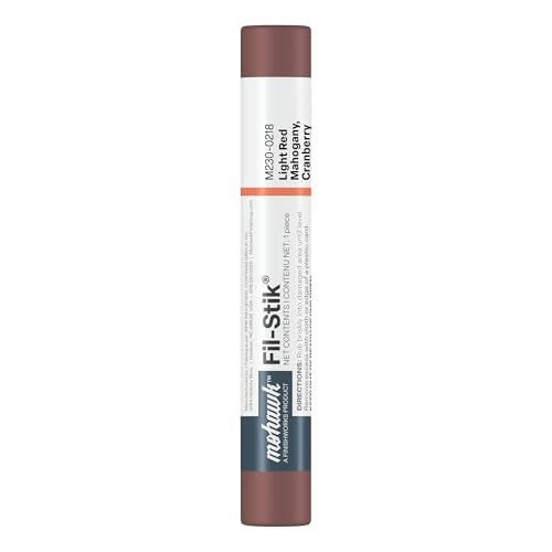Mohawk Fil-Stik, Wax Putty Stick for Wood Repair, Light Red Mahogany, Cranberry, M230-0218, 1 Count - color: Light Red Mahogany