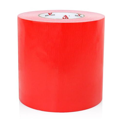 BOMEI PACK 6" Red Duct Tape,Wide Roll,6 Inches x 60 Yards,9 Mil Thick Heavy Duty,Waterproof,Flexible,No Residue and Tear by Hand,Multi-Use for Indoor & Outdoor Repairs - color: Red