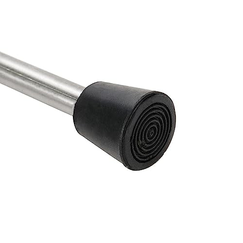 Door Stopper Stainless Steel Wall Floor Mounted Door Stop with Rubber Bumper 120mm/4.7" Length-4pcs (Pack of 2) - size: 120mm/4.7" 4pcs (Pack of 2)