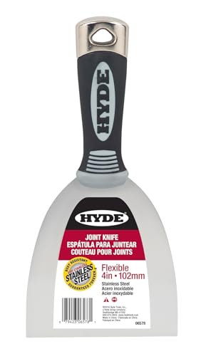 Hyde 4, 5, 6, and 8 Inch Pro Stainless, Flexible, One-Piece, Rust Resistant, Metal Joint Knife with Hammerhead End & Ergonomic Comfort Grip Handle, Versatile in Many Home Improvement Tasks, 06893 - size: 4/5/6/8 Inch Kit