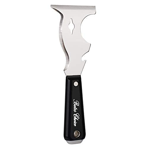 Bates- Paint Scraper, 10 in 1 Painters Tool, Paint Scrapers for Wood, Painters Tool, Painters Knife, Paint Scraper for Painting, Putty Knife, Metal Scraper, Spackle Tool, Putty Scraper, Knife Scraper - color: Black, size: 1 Pack