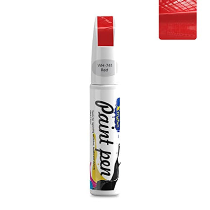 Touch Up Paint for Cars Paint Scratch Repair, Waterproof Auto Scratch Remover Pen (Red) - color: Red