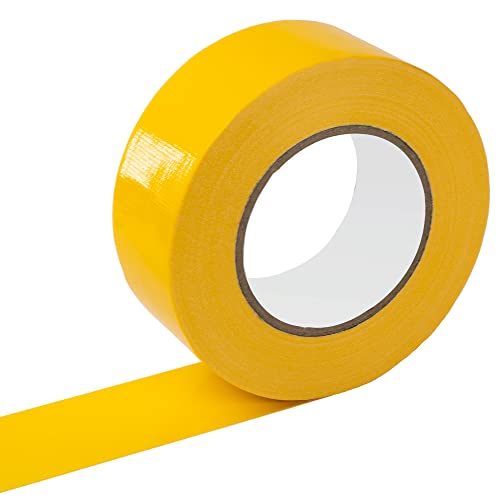 Reniteco Yellow Duct Tape- 2 inches x 45 Yards, Waterproof & All-Weather, No Residue, UV Resistant, Heavy Duty for Car, Home & Outdoor Repairs, 1 Roll - color: Yellow, size: 2in*45yard