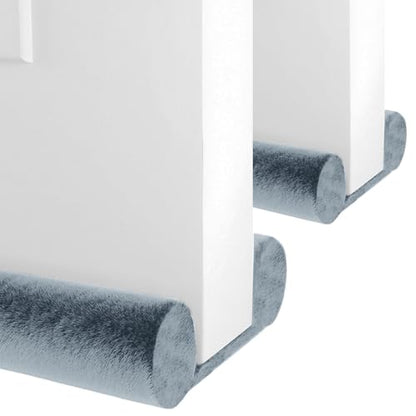 2Pack-Door Draft Stopper, 30'' to 36'' Adjustable Gap Filler, Double-Sided Windproof Seal, Easy Install to Block Noise, Cold Air, Light, Dust, and Drafts (Grey) - color: 2pack(gray)
