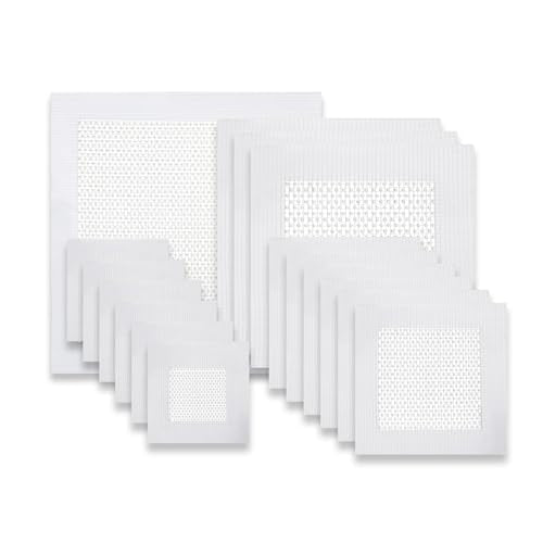 Dry Wall Patch Kits, 16 PCS Self-Adhesive Drywall Repair Kit of 2/4/6/8 Inch, Sturdy & Easy to Use for Wall Repair