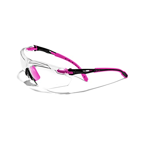 OPTIFENSE™ VS3 Anti Fog, Premium CLEAR/TINTED Safety Glasses, ANSI Z87+ (Click for frame/lens option) - color: Pink