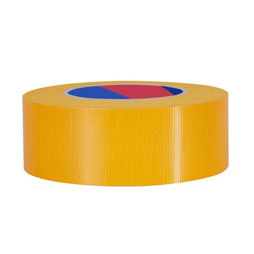 Yellow Heavy Duty Duct Tape, 2 Inch x 55 Yards, Industrial Grade Waterproof & UV Resistant, Strong Adhesive for Indoor Outdoor Repairs, Crafts, Home Improvement and DIY Projects - color: Yellow, size: 2Inch x 55 Yards