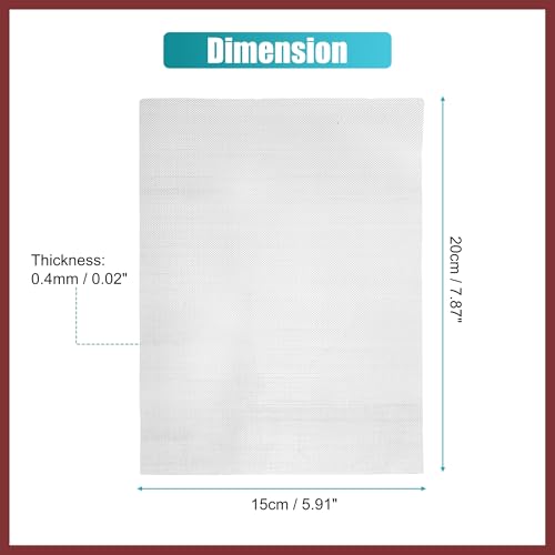 5PCS Welding Mesh Plastic Reinforcing Stainless Steel Wire Mesh Screen for Thermoplastic Repairs Welding Kit for Bumper Kayak Window Screen Mesh Fireplace Nets Replace Parts