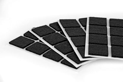 Furndiy Felt Furniture Pads for Hardwood Floors, Self-Adhesive Felt Pad for Chairs & Seat Legs, Easy Slide, Anti Scratch, Noise Stopper, Bumper & Buffer, Floor Protection - Based in USA - 1" Black - size: 0.9" x 32Pcs Black