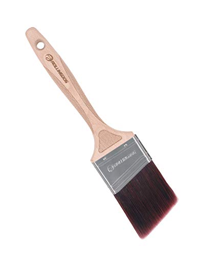 ROLLINGDOG Angled Paint Brushes for Wall - 2.5 Inch Trim Cutting in Paint Brush for Precise Detail Trimming and Touch Ups (Pack of 2) - color: Pack of 2