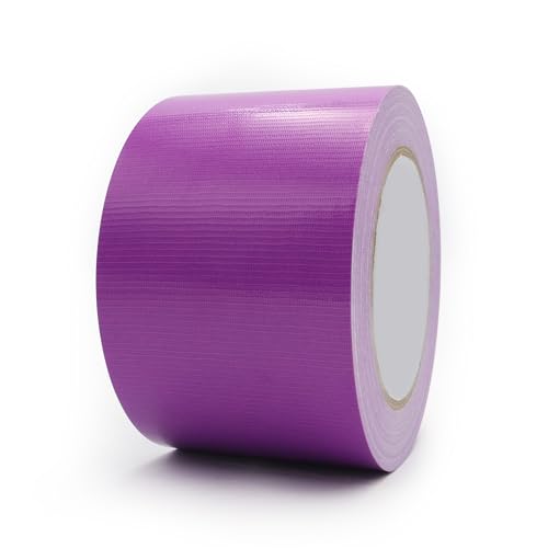 Heavy Duty Duct Tape 3 Inch X 33 Yards, 8.5 Mil Thickness, Multi Purpose Purple Duct Tape, No Residue, Waterproof and Tear by Hand - for Repairs, Industrial, Professional Use - color: Purple, size: 3 inch X 33 Yards