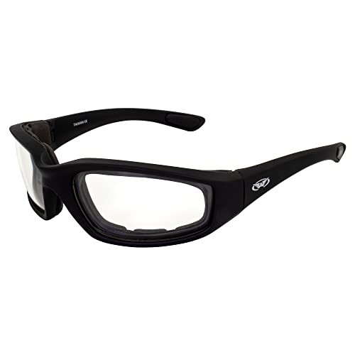 Global Vision Eyewear Kickback Sunglasses with EVA Foam - color: Clear Lens