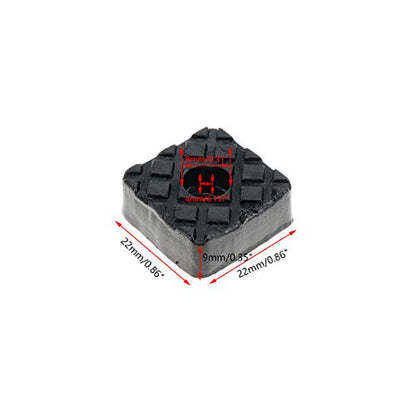 Square Furniture Pads Floor Surface Protection Non Slip Feet Pads - 20pcs - color: Black Square 22mm X 22mm
