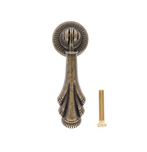 10-Pack Vintage Drawer Pulls Pendant for Cabinet Table Cupboard - color: Antique Bronze 10pcs Light Style