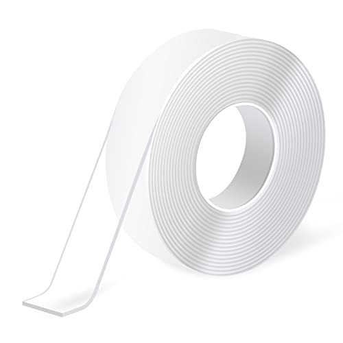 Art3d Double-Sided Tape (10FT), Traceless, Removable, Reusable, Washable - Multipurpose Tape as Seen on TV - size: 1/24" x 1" x 10'