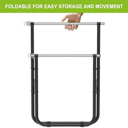 Insaga Cable Caddy for Spool - Foldable Wire Spool Rack Holder Portable Wire Spool Reel Caddy 100lb Capacity to Keep Cables Tidy and Organized, Double Decker - color: Cable Caddy-double Axle