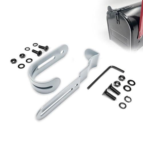 Thickened Mailbox Latch and Handle Kit,Mailbox Latch Replacement Kit,Secure Replacement Parts for Repairing Mailbox Door latches, Easy to Install and with a Solid and Durable Structure. (White) - color: White