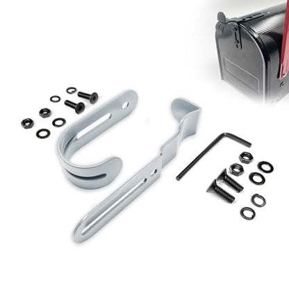 Thickened Mailbox Latch and Handle Kit,Mailbox Latch Replacement Kit,Secure Replacement Parts for Repairing Mailbox Door latches, Easy to Install and with a Solid and Durable Structure. (White) - color: White