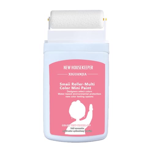 White Paint: Wall Touch-Up Kit with Roller Brush - Water-Based, Low Odor/Low VOC | Easy Repair for Flat Walls & Ceilings (No Extra Tools) - color: 1 Piece (3.6 oz/100ml) white, size: 3.6 oz/100ml (Pack of 1)