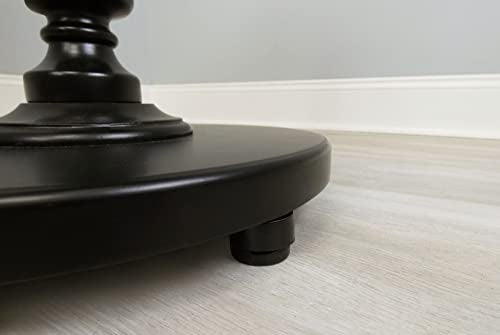 Shepherd Pack of 16 Self-Leveling Table Glides, 1/4" Threaded Stem with Adjustable Feet and Hardware, Eliminates Wobbling on Uneven Floors, Black - style: No Disc or Felt