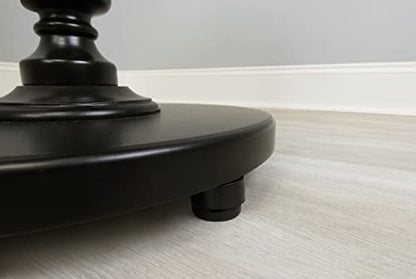 Shepherd Pack of 16 Self-Leveling Table Glides, 1/4" Threaded Stem with Adjustable Feet and Hardware, Eliminates Wobbling on Uneven Floors, Black - style: No Disc or Felt