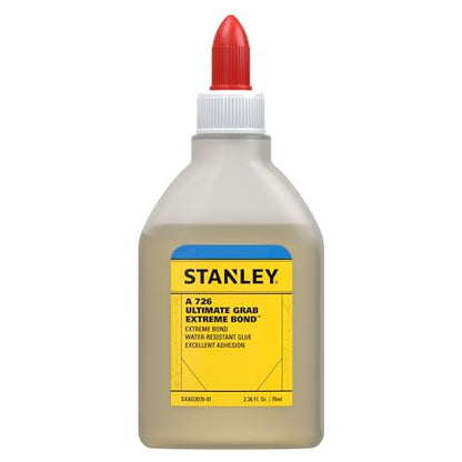 Stanley Multi Bond Polyurethane Adhesive Glue - 1 x 2.36 fl.oz-Fast Curing for Woodworking, Plastic, Wood, Metal Crafts and Hobby, Clear, 2.36 fl.oz.- 1 Pack - size: 1 Pack