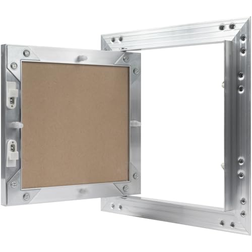 8" x 8" Waterproof Drywall Access Panel, Tileable and Paintable Ceiling and Wall Access Panel for Drywall, Wire Cover for Wall Covering Panels, Push to Open, Flush-Mount Wall Hole Cover - size: 8x8 Inch