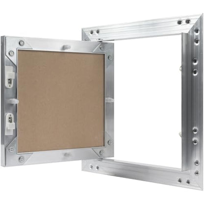8" x 8" Waterproof Drywall Access Panel, Tileable and Paintable Ceiling and Wall Access Panel for Drywall, Wire Cover for Wall Covering Panels, Push to Open, Flush-Mount Wall Hole Cover - size: 8x8 Inch