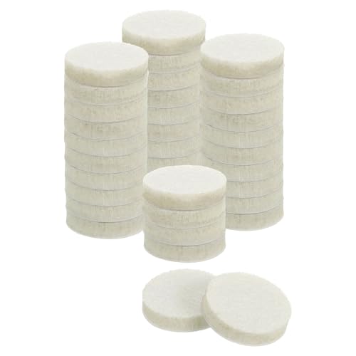 uxcell Furniture Pads, 36Pcs 0.75" - Round Self Adhesive Felt Furniture Pads, Floor Protectors for Furniture Feet Chairs Legs Hardwood Floors (Beige) - size: 0.75"