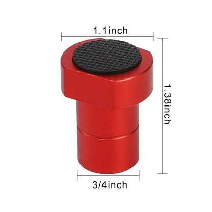 SOUJOY 6 Pack Bench Dogs, 3/4 inch Aluminum Alloy Bench Dog Stops with Non-Slip Pads, Woodworking Bench Dog Clamp for MFT Tables and DIY Projects, Red