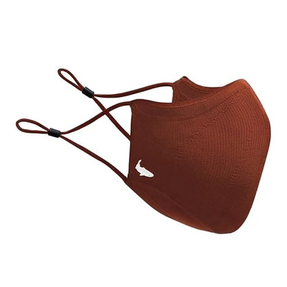 INHERENT Premium Traveler's Face Mask with Anti-Odor SILVERbac | Reusable, Adjustable, Comfortable - style: Brown - Medium