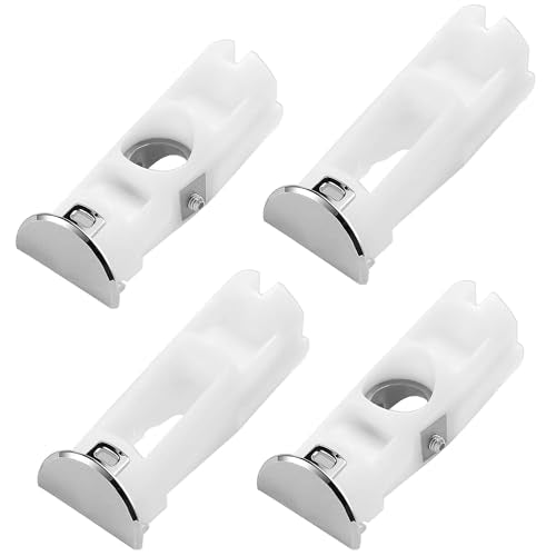 Upgraded DA61-07540A Freezer Door Handle Support Kit Compatible with Samsung Refrigerator Replacement Parts, Includes DA67-02787A Cap & 6009-001526 Screws, Fits AP5578979 PS4145181, White (4 Pack)