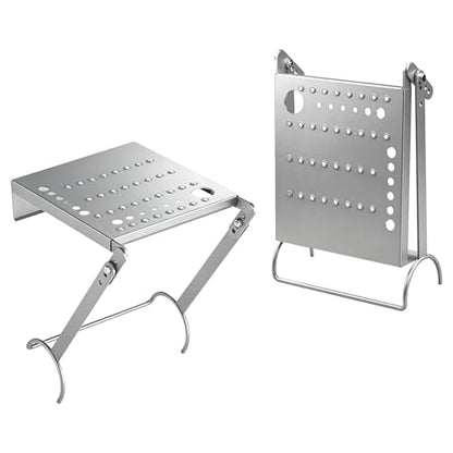 Ladder Platform Attachment, Ladder Accessories,Anti-Slip Extension Ladder Step, Heavy Duty Ladder Work Stand Ladder Paint Tray Holder 400 Pound (Silver Gray) - color: Silver/Gray