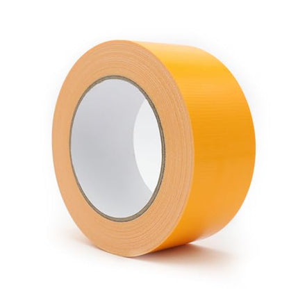 Multi Purpose Yellow Duct Tape 2 Inch X 33 Yards, Heavy Duty Strong Adhesive Tape, No Residue, Waterproof All Weather, Tear by Hand, Industrial Repairs - color: Yellow, size: 2 Inches x 33 Yards
