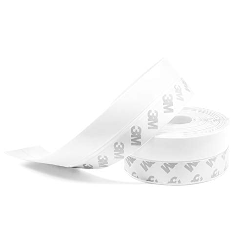 TAROSE Weather Stripping, 33 Feet Silicone Door Seal, White, 35MM - color: White, size: 35 Mm, 33ft