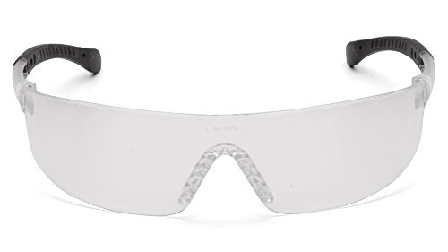 Pyramex Provoq Safety Eyewear Blue Mirror Lens Black Temples - color: Clear Anti-fog Lens/ Black Frame