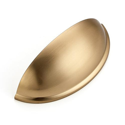 Ravinte 5 Pack 3" Drawer Pulls Champagne Bronze Cabinet Cup Pulls Kitchen Hardware Cabinet Handles Drawer Handles Knobs 3 inch Hole Center - color: Champagne Bronze