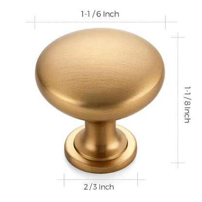 Ravinte Kitchen Cabinet Knobs - Champagne Bronze, Drawer Pulls and Door Knobs for Dresser Drawers - color: Champagne Bronze