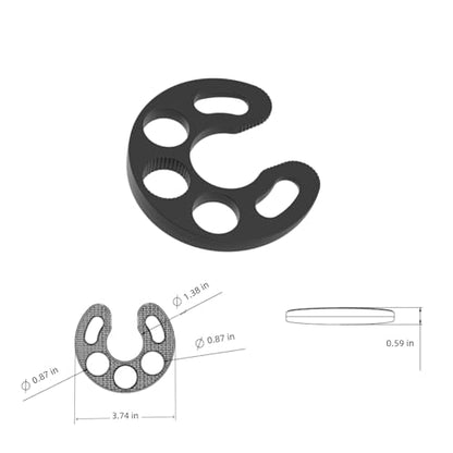 Door Stopper,5 Pack Flexible Rubber Door Stops Wedge Holder,DIY Furniture Shims for Doors, Tables of Home Improvement、Office、School、Factory etc（Black） - size: 5Pack stoppers